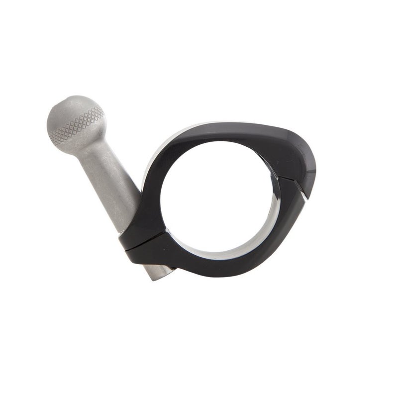 Ciro Black Rubber Drink Holder for Harley - 7/8-1 in. Black Clamp Mount 50613 - Image 3